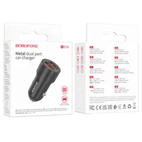 АЗУ Borofone BZ19 Wishdom (2USB-A) Black