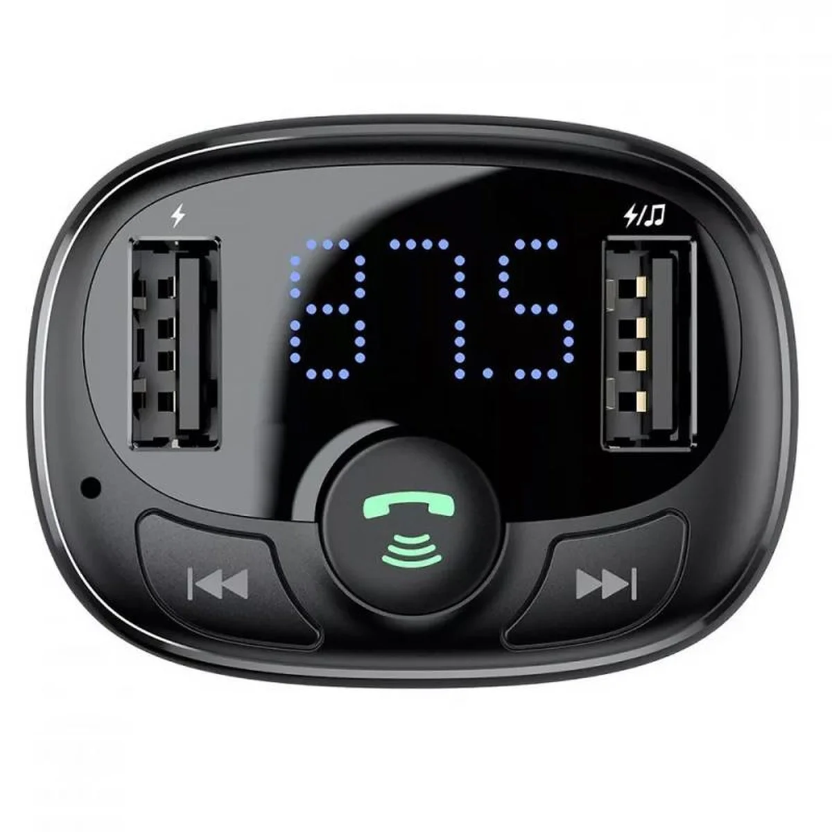 АЗУ FM модулятор Baseus S-09A 10W (2USB-A) (CCMT) Black