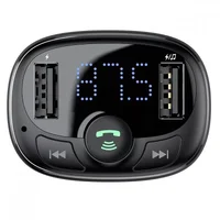 АЗУ FM модулятор Baseus S-09A 10W (2USB-A) (CCMT) Black
