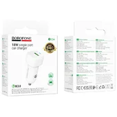 АЗУ Borofone BZ34 Cloud QC3.0 18W (1USB-A) White