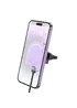 Автодержатель с БЗУ Hoco HW17 Crystal (air outlet) Romantic purple