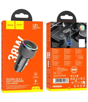 АЗУ Hoco NZ14A Guerrero PD20W+QC3.0 (1C1A) Black