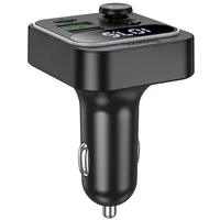 АЗУ FM модулятор Hoco E85 Tiger PD20W+QC3.0 Black