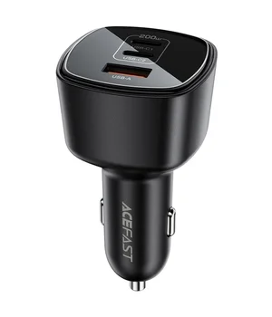 АЗУ Acefast B18 PD100W+QC3.0 total 200W (1USB-A/2C) Black