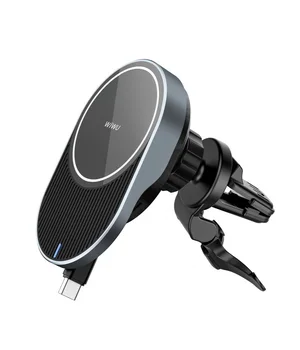 Автодержатель с БЗУ WIWU CH-315 Gray