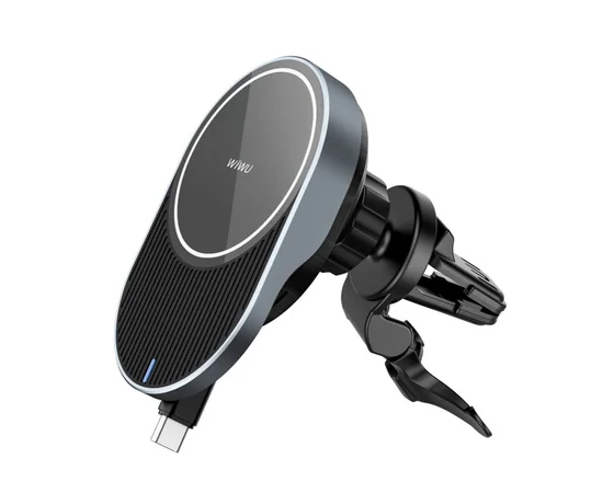 Автоутримувач із БЗУ WIWU CH-315 Gray