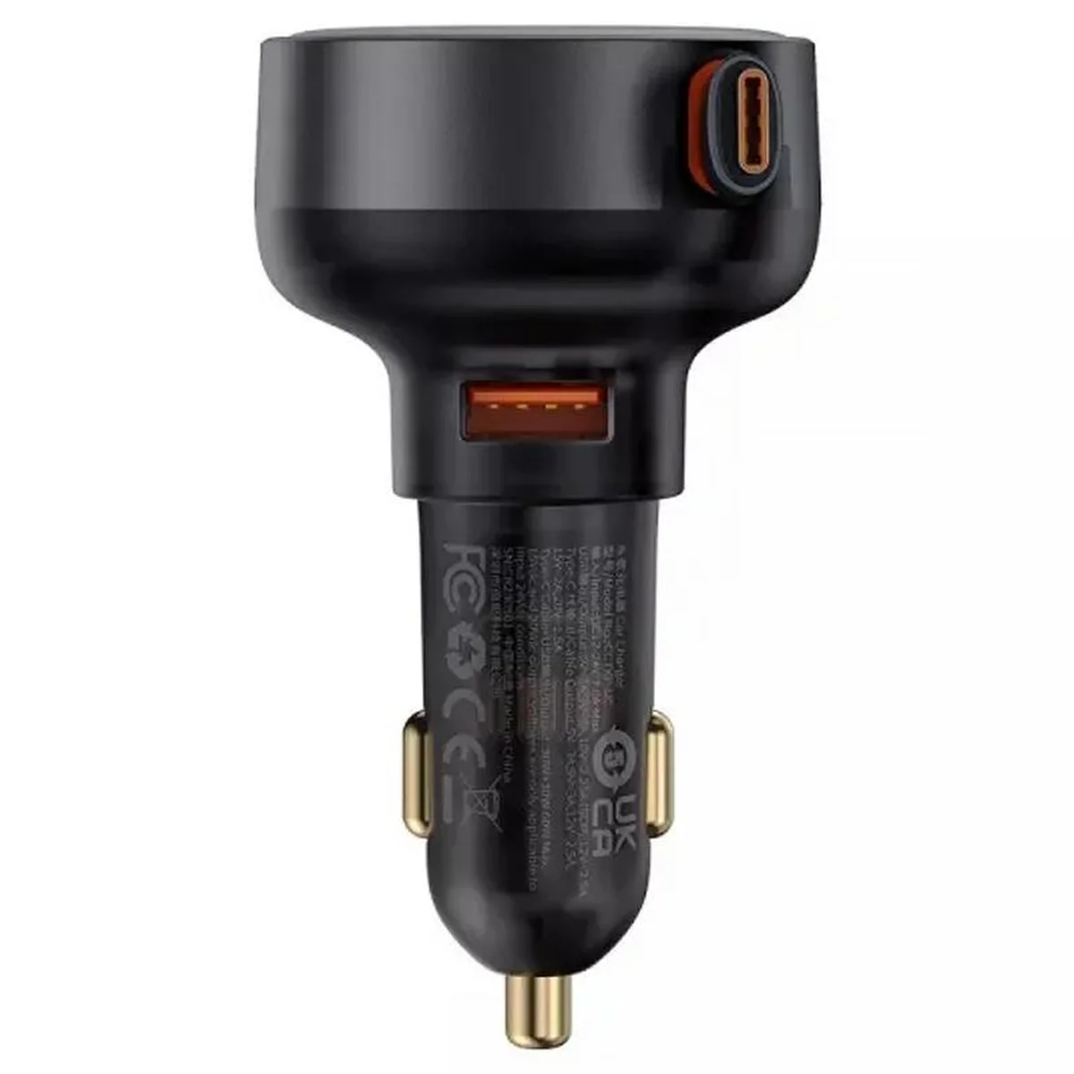 АЗУ Baseus Enjoyment Pro PD60W+QC3.0 with retractable cable (1USB-A/1C) (C000578) Cluster Black
