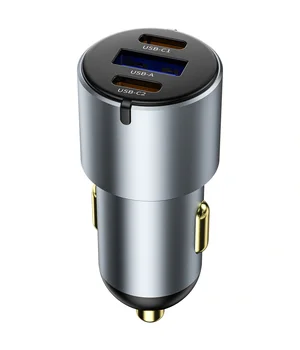 АЗУ WIWU CC032 Nano Pro PD60W+QC3.0 (1USB-A/2C) Gray