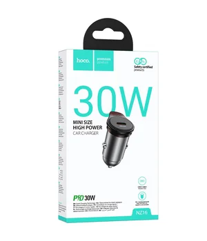 АЗУ Hoco NZ16 Rigorous PD30W (1USB-C) Metal grey