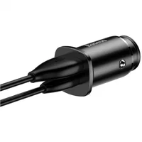 АЗУ Baseus Square Metal PD 3.0 QC 4.0+ 30W USB + Type-C (CCALL-AS) Черный