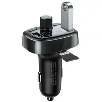 АЗУ FM модулятор Baseus S-09 Overseas Edition 3.4A (2USB-A) (CCMT000301) Black