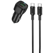 АЗУ Borofone BZ34B Cloud PD20W+QC3.0 total 38W (1USB-A/1C) + кабель Type-C to Type-C Black