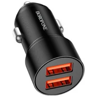 АЗУ Borofone BZ19B Metal Dual QC3.0 36W (2USB-A) Black