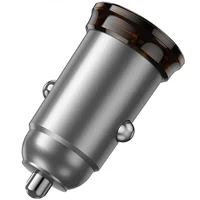 АЗУ Hoco NZ16A Rigorous 43W (1USB-A/1C) Metal grey