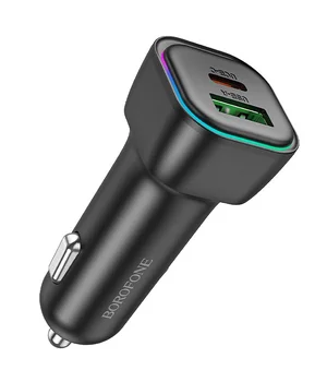АЗУ Borofone BZ28A Trophie PD30W+QC3.0 (1USB-A/1C) Black