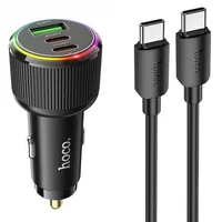 АЗУ Hoco NZ17 High Power 45W (1USB-A/2C) + кабель Type-C to Type-C Black