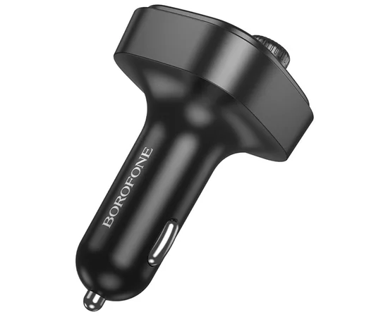 АЗУ FM модулятор Borofone BC59 Heroic (2USB-A/1C) Black