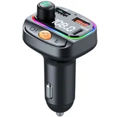 АЗУ FM модулятор WIWU QC031 MP3 Car PD20W+QC3.0 (2USB-A/1C) Black