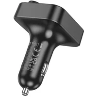 АЗУ FM модулятор Hoco E85 Tiger PD20W+QC3.0 Black