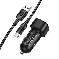 АЗУ Borofone BZ34 Cloud QC3.0 (1USB-A) + кабель USB to Type-C Black