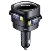 АЗУ Baseus Enjoyment Max PD60W with retractable cable (2USB-C) (C00035507121) Cosmic Black