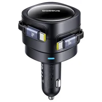 АЗУ Baseus Enjoyment Max PD60W with retractable cable (2USB-C) (C00035507121) Cosmic Black