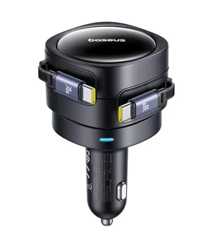 АЗУ Baseus Enjoyment Max PD60W with retractable cable (2USB-C) (C00035507121) Cosmic Black АЗУ Baseus Enjoyment Max PD60W with retractable cable (2USB-C) (C00035507121) Cosmic Black