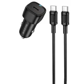АЗУ Borofone BZ34A Cloud PD20W (1USB-C) + кабель Type-C to Type-C Black