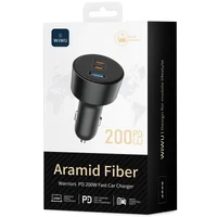 АЗУ WIWU CC026 Warriors PD200W+QC3.0 (1USB-A/2C) Black