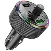 АЗУ FM модулятор Hoco E82 Guerrero PD30W+QC3.0 (2USB-A/1C) Black