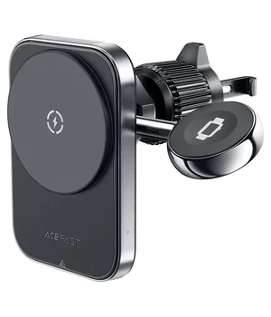 Автодержатель с БЗУ Acefast D18 2in1 in-car Black