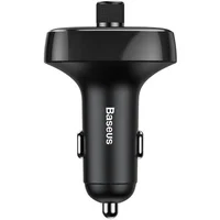 АЗУ FM модулятор Baseus S-09 Overseas Edition 3.4A (2USB-A) (CCMT000301) Black