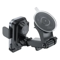 Автодержатель с БЗУ Acefast D53 with Electric Clamp for Dashboard Black