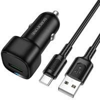 АЗУ Borofone BZ34 Cloud QC3.0 (1USB-A) + кабель USB to Type-C Black
