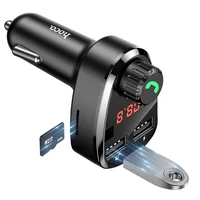 АЗУ FM модулятор Hoco DE24 QC3.0 (2USB-A) Black