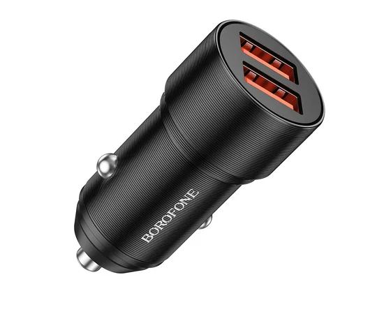 АЗУ Borofone BZ19 Wishdom (2USB-A) Black