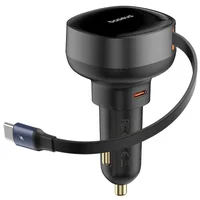 АЗУ Baseus Enjoyment Pro 60W (1USB-C) + выдвижной кабель Type-C (C00057802111-01) Cluster Black
