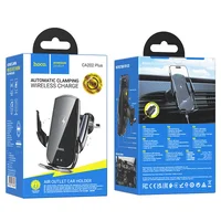 Автодержатель с БЗУ Hoco CA202 Plus Black