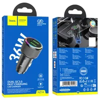 АЗУ Hoco NZ14 Guerrero QC3.0 18W total 38W (2USB-A) Black