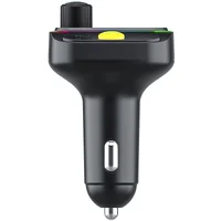 АЗУ FM модулятор WIWU QC031 MP3 Car PD20W+QC3.0 (2USB-A/1C) Black