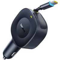 АЗУ Baseus PrimeTrip VR2 30W with retractable cable (2USB-C) (C0206401) Cosmic Black