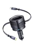 АЗУ Baseus Enjoyment Max PD60W with retractable cables (1USB-C/1L) (C00035507121) Cosmic Black