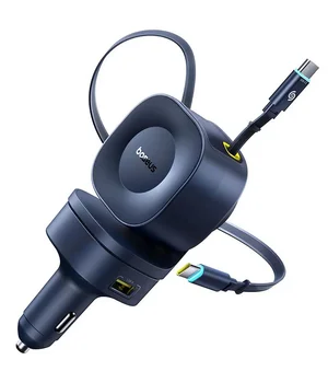 АЗУ Baseus PrimeTrip VR2 Max PD100W+QC3.0 with retractable cable (1USB-A/3C) (C02066) Cosmic Black