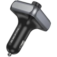 АЗУ FM модулятор Borofone BC50 Ascenso PD20W+QC3.0 18W (2USB-A/1C) Black