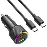 АЗУ Hoco NZ17 High Power 45W (1USB-A/2C) + кабель Type-C to Type-C Black