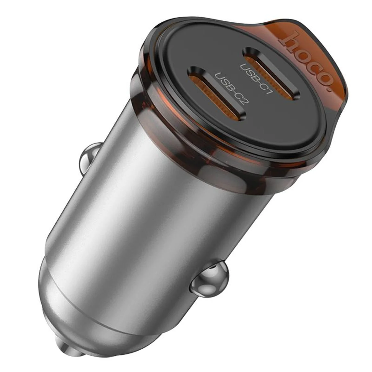 АЗУ Hoco NZ16B Rigorous PD45W (2USB-C) Metal grey