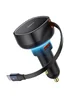 АЗУ Baseus Enjoyment Pro PD60W with retractable cables (1USB-A/1C/1L) (C00057802111) Cluster Black