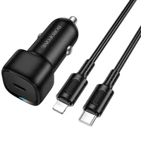 АЗУ Borofone BZ34A Cloud PD20W (1USB-C) + кабель Type-C to Lightning Black