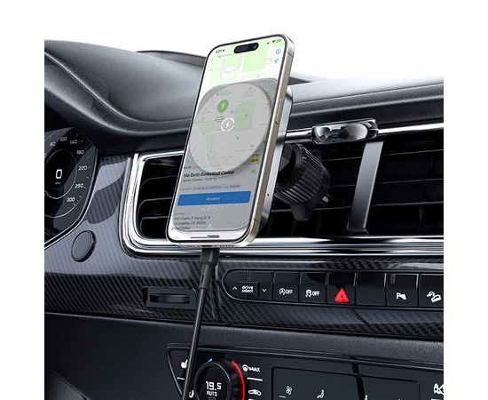 Автодержатель с БЗУ Acefast D18 2in1 in-car Black