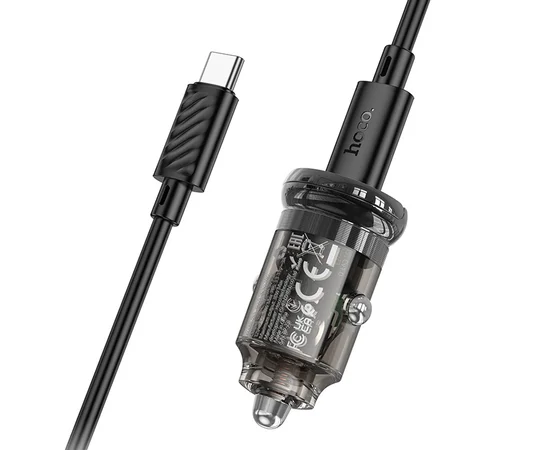 АЗУ Hoco Z53 Sight PD30W (1C) + Type-C to Type-C Transparent black